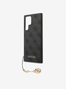 Guess 4G Charm Zadní Kryt pro Samsung Galaxy S24 Ultra Grey Obal na telefón