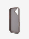 Guess Guess PU 4G kovový zadný kryt s logom pre iPhone 16 Plus ružový