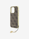 Guess Guess 4G Charm zadný kryt pre iPhone 15 Pro hnedý