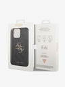 Guess Guess PU 4G Kovové logo zadného krytu pre iPhone 15 Pro Max Grey