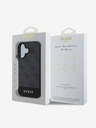 Guess Guess PU 4G zadný kryt Stripe pre iPhone 16 sivý