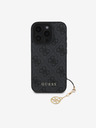 Guess Guess 4G Charm zadný kryt pre iPhone 16 Pro Tone on Tone sivý