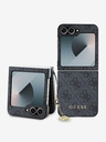 Guess 4G Charm Zadní Kryt pro Samsung Galaxy Z Flip 6 Grey Obal na telefón