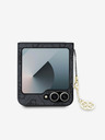 Guess 4G Charm Zadní Kryt pro Samsung Galaxy Z Flip 6 Grey Obal na telefón