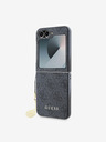Guess 4G Charm Zadní Kryt pro Samsung Galaxy Z Flip 6 Grey Obal na telefón