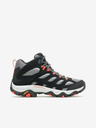 Merrell Čierne pánske outdoorové členkové tenisky MERRELL Moab 3 Mid