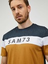 Sam 73 Šedohnedé pánske tričko SAM 73 Kavix