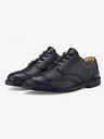 Vasky Dámske čierne kožené poltopánky - jar / jeseň topánky, topánky Vasky Brogue Low Noir