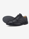 Vasky Dámske čierne kožené poltopánky - jar / jeseň topánky, topánky Vasky Brogue Low Noir