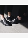 Vasky Dámske čierne kožené poltopánky - jar / jeseň topánky, topánky Vasky Brogue Low Noir