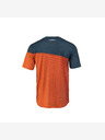 Horsefeathers Cyklistický dres Quantum - petrol/burnt orange HORSEFEATHERS