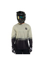 Horsefeathers Cyklistický dres Quantum LS - strieborná breza/čierna HORSEFEATHERS