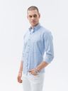 Ombre Clothing Svetlomodrá pánska košeľa Ombre Clothing K609