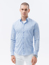 Ombre Clothing Svetlomodrá pánska košeľa Ombre Clothing K609