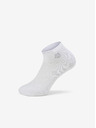 ALPINE PRO Unisex coolmax ponožky ALPINE PRO RED DEER biele