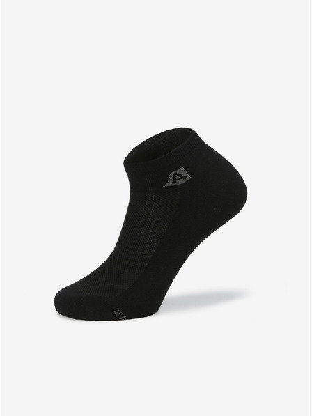 ALPINE PRO Unisex coolmax ponožky ALPINE PRO RED DEER čierne