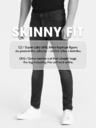 Ombre Clothing Modré pánske džínsy skinny fit Ombre Oblečenie P1060
