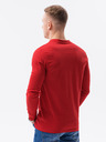 Ombre Clothing Červené pánske tričko Ombre Clothing L133