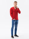Ombre Clothing Červené pánske tričko Ombre Clothing L133