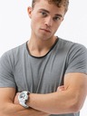 Ombre Clothing Šedé pánske tričko Ombre Oblečenie