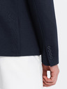 Ombre Clothing Tmavomodrá pánska bunda s vreckami Ombre Clothing