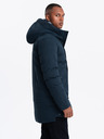 Ombre Clothing Pánska dlhá zimná bunda Ombre Oblečenie