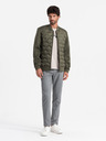 Ombre Clothing Pánska prešívaná bunda bomber Ombre Clothing