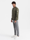 Ombre Clothing Pánska prešívaná bunda bomber Ombre Clothing