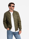 Ombre Clothing Pánska bunda bomber s potlačou Ombre Clothing