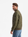 Ombre Clothing Pánska bunda bomber s potlačou Ombre Clothing