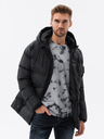 Ombre Clothing Pánska prešívaná silne zateplená bunda Ombre Clothing