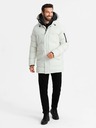 Ombre Clothing Pánska outdoorová dlhá bunda parka Ombre Clothing