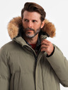 Ombre Clothing Pánska dlhá bunda parka Ombre Clothing