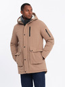 Ombre Clothing Pánska dlhá bunda parka Ombre Clothing