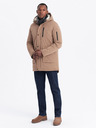 Ombre Clothing Pánska dlhá bunda parka Ombre Clothing