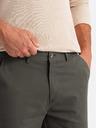Ombre Clothing Pánske chino nohavice REGULAR FIT khaki Oblečenie Ombre