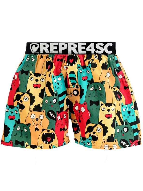 Represent Pánske šortky EXCLUSIVE MIKE CAT FANS Represent