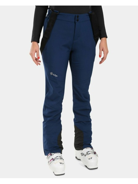Kilpi Dámske softshellové lyžiarske nohavice Kilpi RHEA-W Dark Blue