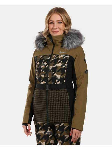 Kilpi Dámska lyžiarska bunda Kilpi CLAIR-W Khaki