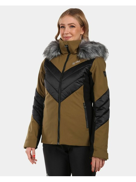 Kilpi Dámska lyžiarska bunda Kilpi LIN-W Khaki