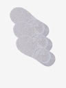 Ombre Clothing Sada troch párov svetlosivých pánskych ponožiek Ombre Clothing
