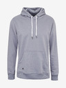 Ombre Clothing Šedá pánska základná mikina s kapucňou Ombre Oblečenie