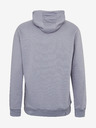 Ombre Clothing Šedá pánska základná mikina s kapucňou Ombre Oblečenie