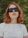 VEYREY Čierne unisex slnečné okuliare VeyRey Binneon