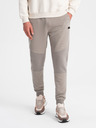 Ombre Clothing Svetlošedé pánske tepláky Ombre Clothing