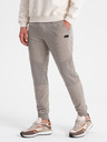 Ombre Clothing Svetlošedé pánske tepláky Ombre Clothing