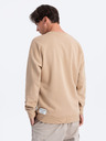 Ombre Clothing Bielo-béžová pánska mikina Ombre Clothing