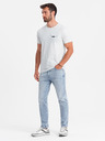 Ombre Clothing Svetlošedé pánske tričko s vreckom Ombre Clothing