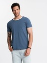 Ombre Clothing Tmavomodré pánske tričko Ombre Clothing