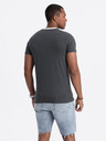 Ombre Clothing Šedé pánske tričko Ombre Oblečenie